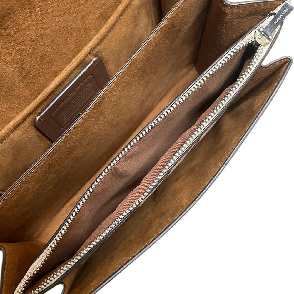Coach Klare Houndstooth 2-Way Crossbody Classic Shoulder Flap Bag 2023